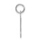 Sterling Silver Stamped Initial Letter M Charm Pendant Jewerly 20mm x 12mm